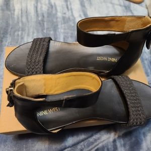 Nine west ankle strap sandals size 9